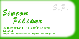 simeon pilipar business card